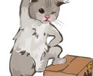 ゆるっと可愛い動物をお描きします アイコンにもピッタリ！ふわふわ可愛いく꒰ᐢ⸝⸝•༝•⸝⸝ᐢ꒱ イメージ2