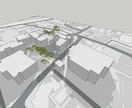 SketchUp周辺モデル作成します SketchUp外構・敷地モデルをプロが作成。 イメージ1