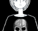 SNS・ブログのアイコンイラスト描きます ダーク系。モノクロ。ラフタッチ。 イメージ3