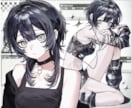 1枚のキャンバスに、複数キャラクターを描きます 関係性や空気感を大切に、一枚絵として丁寧に仕上げます。 イメージ5