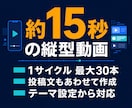 Instagram動画を毎日自動投稿します 約15秒の縦型動画と投稿文を毎日作成して自動投稿 イメージ2