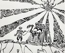 モノクロで世界で１つのデザインロゴをお届け致します モノクロアートで非現実のデザインを！ イメージ3