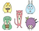 緩い、かわいい、味のある、イラスト描きます 商業用、雑誌記事のポイント、何にでも イメージ8