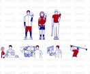 商用1点からOK★POPでお洒落なイラスト承ります 有名企業案件の実績あり♪経歴15年のイラストレーター対応♪ イメージ7