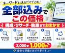 SEOブログ記事を丸投げで作成します キーワードだけでOK構成リサーチ込｜3,000字1,000円 イメージ2