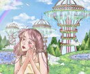 電子書籍や音楽配信用ジャケ写のカバーイラスト描ます 絵本のようなレトロ可愛い1枚絵をデザイン♡ イメージ2