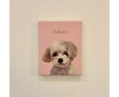 愛犬・愛猫の似顔絵を描きます 世界に一つだけのうちのこイラストをキャンバスに イメージ2