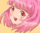 アイコン用などの顔イラスト描きます 可愛い女の子のバストアップイラストです イメージ1