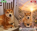 愛犬、愛猫のお写真を心温まるアート作品にします 写真1枚からうちの子を記念日、メモリアル、コスプレ風に イメージ3