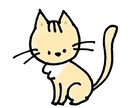 どうぶつのイラストを描きます のんびりで可愛いシンプルどうぶつさんたちのイラストです！ イメージ1