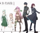 かわいい子が得意！　キャラクター立ち絵を描きます TRPGやノベルゲーム用立ち絵としていかがでしょうか？ イメージ2