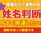陰陽五行で見る姓名判断鑑定をします 名前及び会社名の姓名判断で運気鑑定 イメージ1