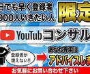初心者向けのYouTubeコンサルティングします 最短で登録者１０００人いきたい方限定。 イメージ1