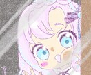 ガラスに張り付きイラストお描きします VTuberさん,YouTubeさんの立ち絵お見せ下さい！ イメージ1