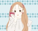 ふんわり柔らかいアイコンイラスト描きます シンプル淡い色味で優しさを表現　SNSやビジネス、贈り物にも イメージ8