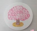 手のひらサイズのイラスト販売します 桜の木の原画イラストはいかがですか? イメージ5