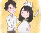 お好みのタッチでの似顔絵作成いたします ゆるふわ系からリアルタッチまで イメージ2