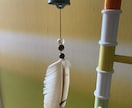 本物のフクロウの羽でドリームキャッチャー作ります フクロウの抜け落ちた羽を使用した完全オリジナルハンドメイド イメージ10