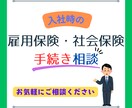 入社時の雇用保険・社会保険の手続き相談にのります 社労士が、入社時の手続きのお悩みを解消します！ イメージ1