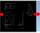 i-cadで手書きやPDFを元にCAD化します 機械設計,製図　手書きをCAD化代行　３Dモデル　アイキャド イメージ1