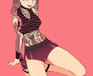 ファンシーで瑞々しい女の子イラスト描きます ファッション色彩をもつ現役デザイナーが描きます イメージ2
