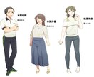 老若男女ゲーム向け立ち絵イラスト描きます 表情差分・衣装差分無料のキャラクター立ち絵イラスト イメージ5