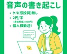 音声をテキストに書き起こします “大切な声を、見えるかたちに” イメージ1