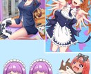 SNSで使えるイラスト作成します 値段控えめでミニキャラや表情豊かなイラスト提供します。 イメージ2