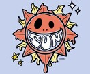 アイコンなどデザインします 文字入りイラストでオリジナルロゴを作成します イメージ7