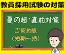 教員採用試験（教採）面接・小論文・ES等対策します ✨【ご契約版（短期一括）】直前対策などもオーダーメイドで❗️ イメージ1
