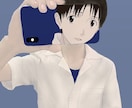 SNSのアイコンに使えるオシャレな似顔絵描きます InstagramやTwitterなどのアイコン用似顔絵 イメージ3
