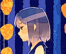 小サイズ、単一の物のイラスト制作致します 雰囲気のある色彩、優しい絵柄でSNSアイコン等に最適 イメージ2