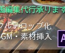 動画編集代行(カットやテロップ付)します 初心者の方こそ我々にお任せ下さい。 イメージ1