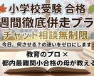 小学校受験！1週間チャット相談にて徹底伴走します 学習の迷いをゼロに！最難関小合格の母が1週間徹底学習サポート イメージ1