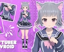 限定1名!15万で3DVtuberモデル制作します Vroid、VRChat対応！3Dモデリング化！写真一枚OK イメージ3