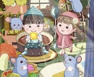 可愛い子どもイラスト人物動物のイラスト描きます 挿し絵、子供向けグッズ★商用利用可 イメージ3