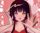 SNS・配信用に!可愛い&ポップな女の子描きます あなた専用「とびきり可愛い」お気に入りの一枚を! イメージ2