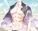 カッコイイ筋肉男性描きます 事前ヒアリングでご要望を実現します！ イメージ2