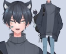 男性女性Live2Dモデリング全行程制作します Vtuberさん用キャラデザ～モデリングまでのセット イメージ4