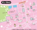 イラストを使った、かわいい地図を作成いたします GoogleMAPを元に分かりやすい地図を作成いたします。 イメージ3