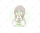 2色でかわいく描きます ゆるふわな雰囲気のアイコンが似合うあなたに イメージ9