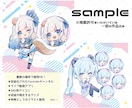 特典配布・収益・グッズ化OK★ミニキャラ描きます 商用利用に対応！ライブ配信・SNSなどお好きな場所で使えます イメージ2