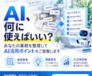AIで効率化できる業務を整理してご提案します あなたの業務を整理し、AIで効率化できるポイントを見つけます イメージ1