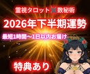 霊視タロット✖️数秘⭐️2026年下半期占います 霊視タロットと数秘で2026年下半期を先読み イメージ1