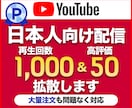 再生回数&評価アップ！日本へYouTube広めます ランキング対策に最適／格安で高品質／違反・凍結報告0件！ イメージ1