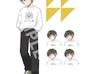 アニメ風の立ち絵を作成します キャラクターデザインも可能です イメージ2