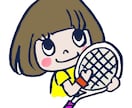 テニスプレイヤーのイラストを描きます イラレ・フォトショ・手描きコピックどれでもOKです イメージ3