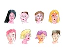 ゆるくてアンニュイな似顔絵描きます 雑誌でも活躍中のイラストレーター！SNSやプレゼントに イメージ1