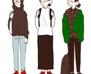 オシャレなアイコンを描きます あなたのお気に入りのお洋服をイラストにさせてください！ イメージ1