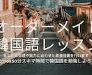 韓国語【初級～中級】オーダーメイドレッスンします ハングルから文法まで実力と目標に合わせたレッスン50分 イメージ1